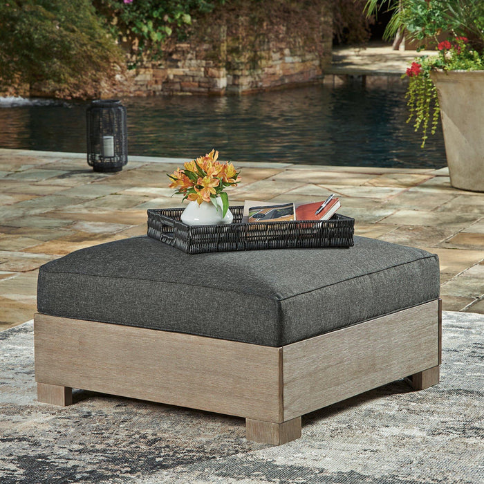 Citrine Park Outdoor Ottoman with Cushion - Abundant Home Collections