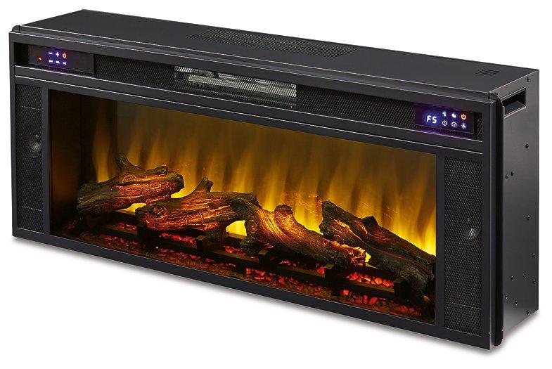 Kallari 84" TV Stand with Electric Fireplace - Abundant Home Collections