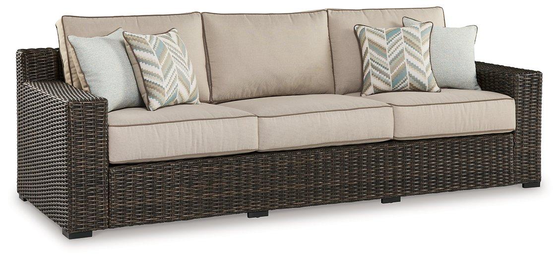 Coastline Bay Outdoor Sofa with Cushion - Abundant Home Collections