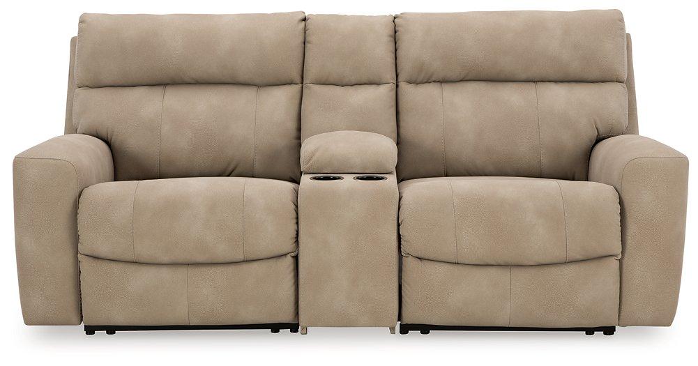 Next-Gen DuraPella Power Reclining Sectional Loveseat with Console - Abundant Home Collections