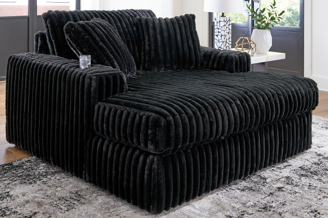 Midnight-Madness Oversized Chaise - Abundant Home Collections