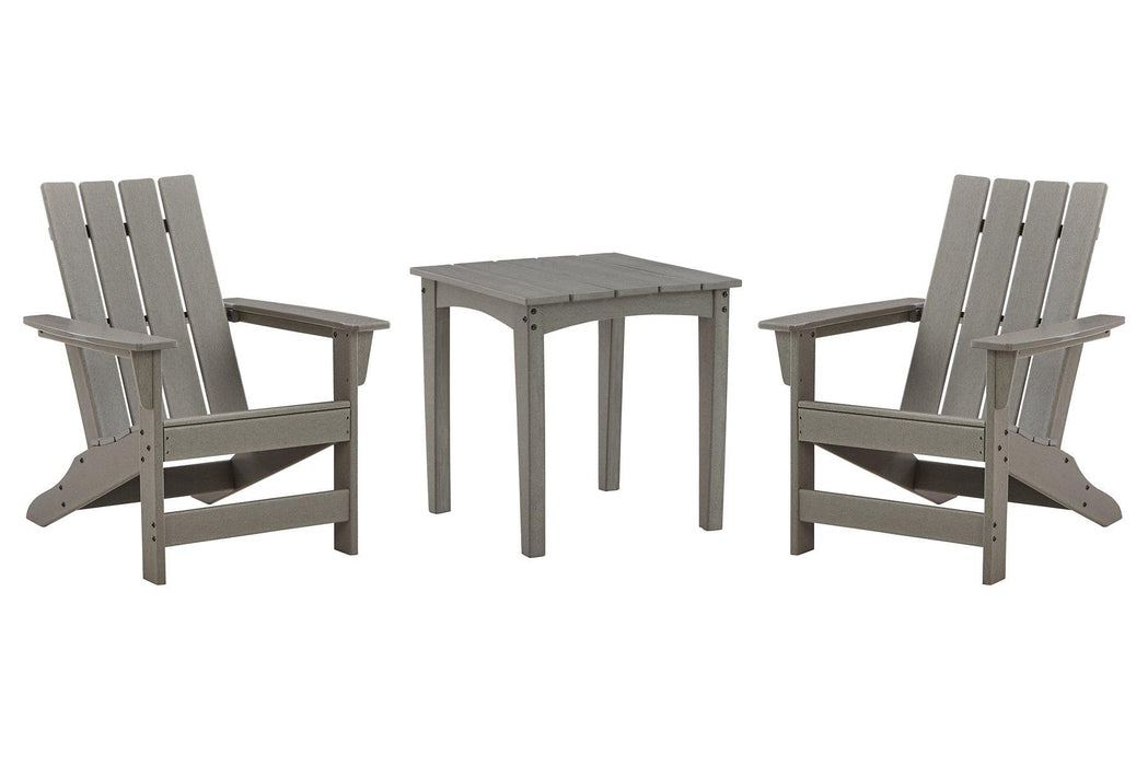 Visola Outdoor Adirondack Chair Set with End Table - Abundant Home Collections