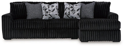 Midnight-Madness Sectional Sofa with Chaise - Abundant Home Collections
