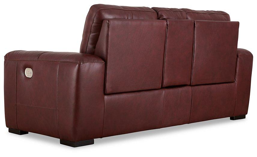 Alessandro Power Reclining Loveseat with Console - Abundant Home Collections