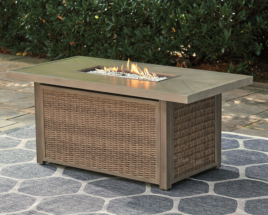 Beachcroft Outdoor Fire Pit Table - Abundant Home Collections