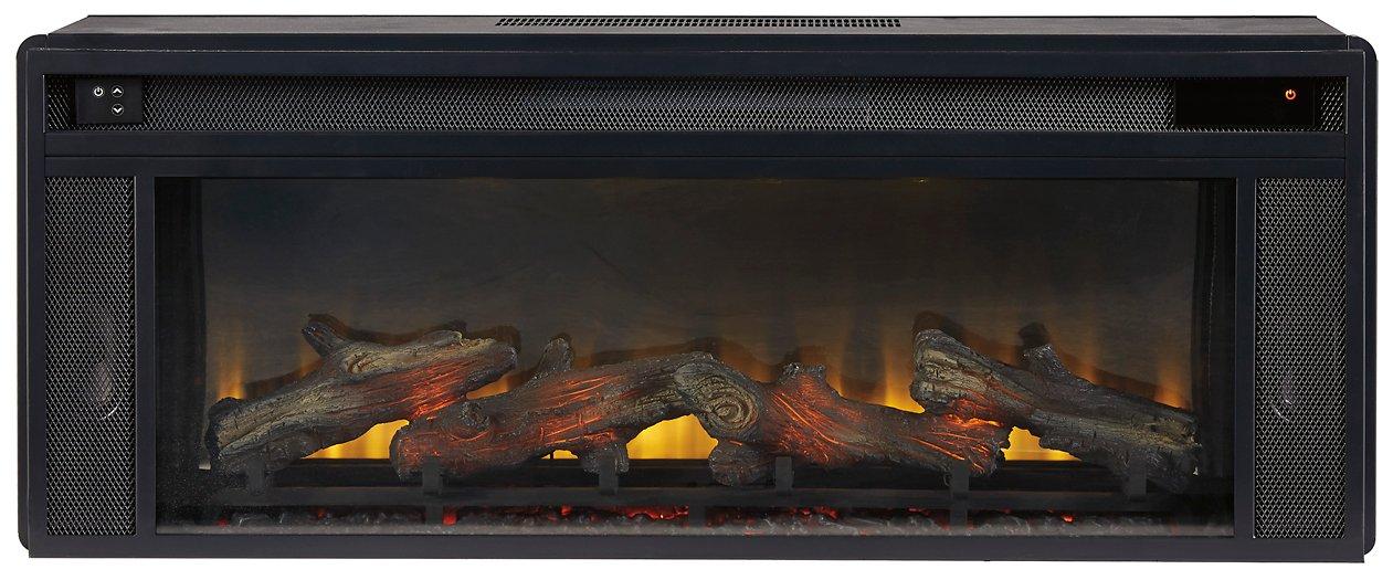 Kallari 84" TV Stand with Electric Fireplace - Abundant Home Collections