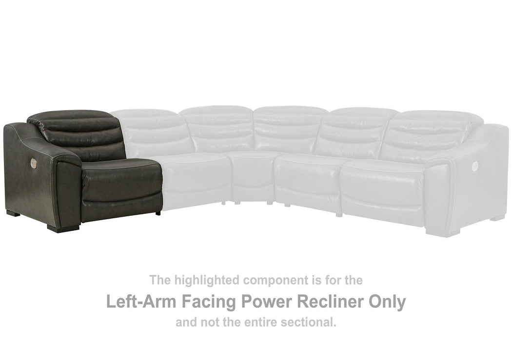 Center Line Power Reclining Sectional Loveseat - Abundant Home Collections
