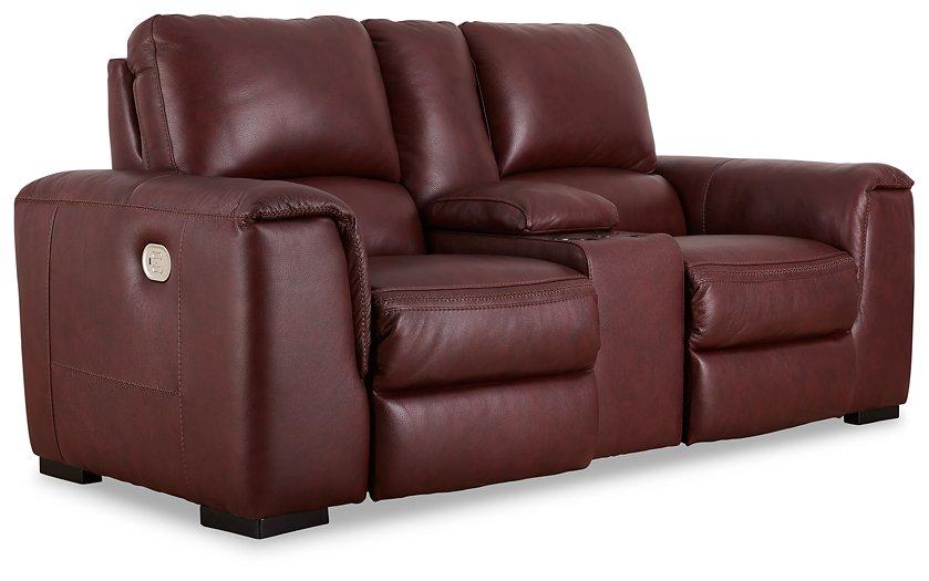Alessandro Power Reclining Loveseat with Console - Abundant Home Collections