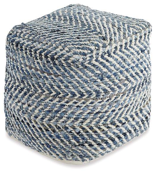 Chevron Pouf - Abundant Home Collections