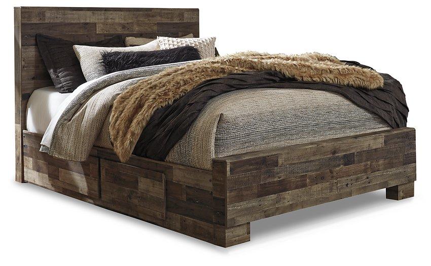 Derekson Bed with 2 Side Storage - Abundant Home Collections