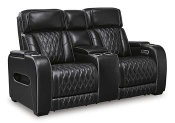 Boyington Power Reclining Loveseat with Console - Abundant Home Collections