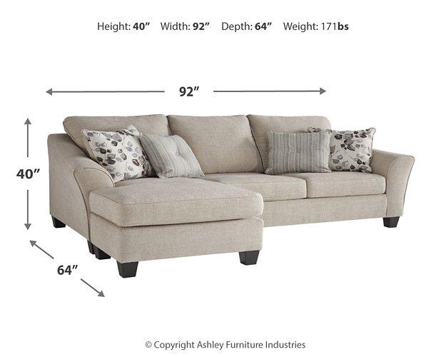 Abney Sofa Chaise - Abundant Home Collections
