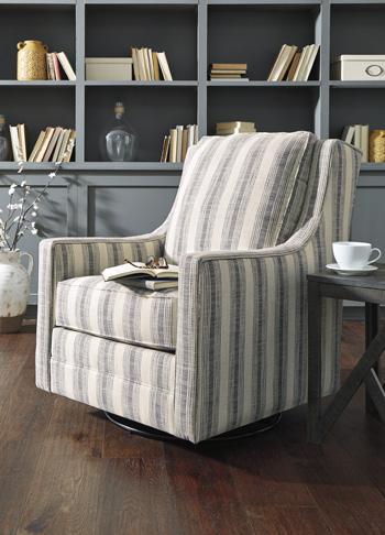 Kambria Swivel Glider Accent Chair - Abundant Home Collections