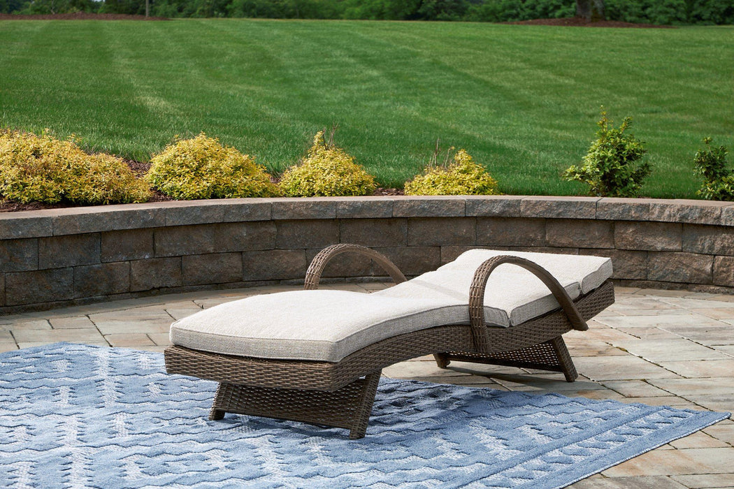 Beachcroft Outdoor Chaise Lounge with Cushion - Abundant Home Collections