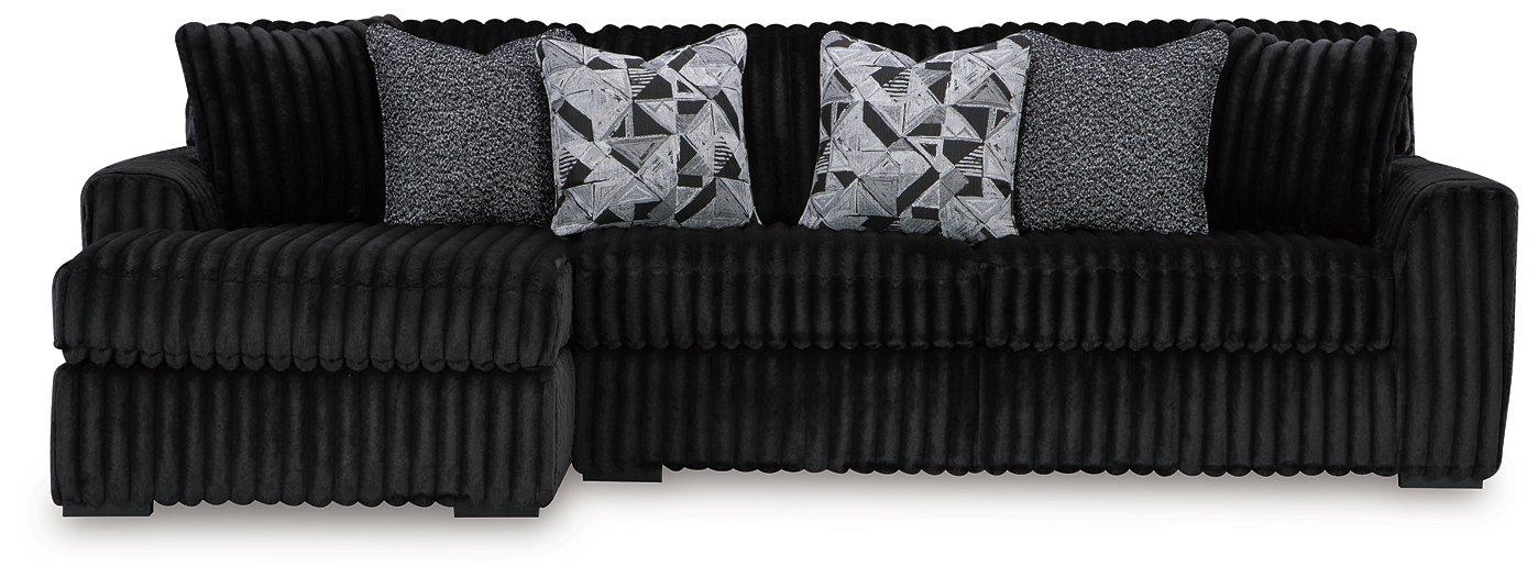 Midnight-Madness Sectional Sofa with Chaise - Abundant Home Collections