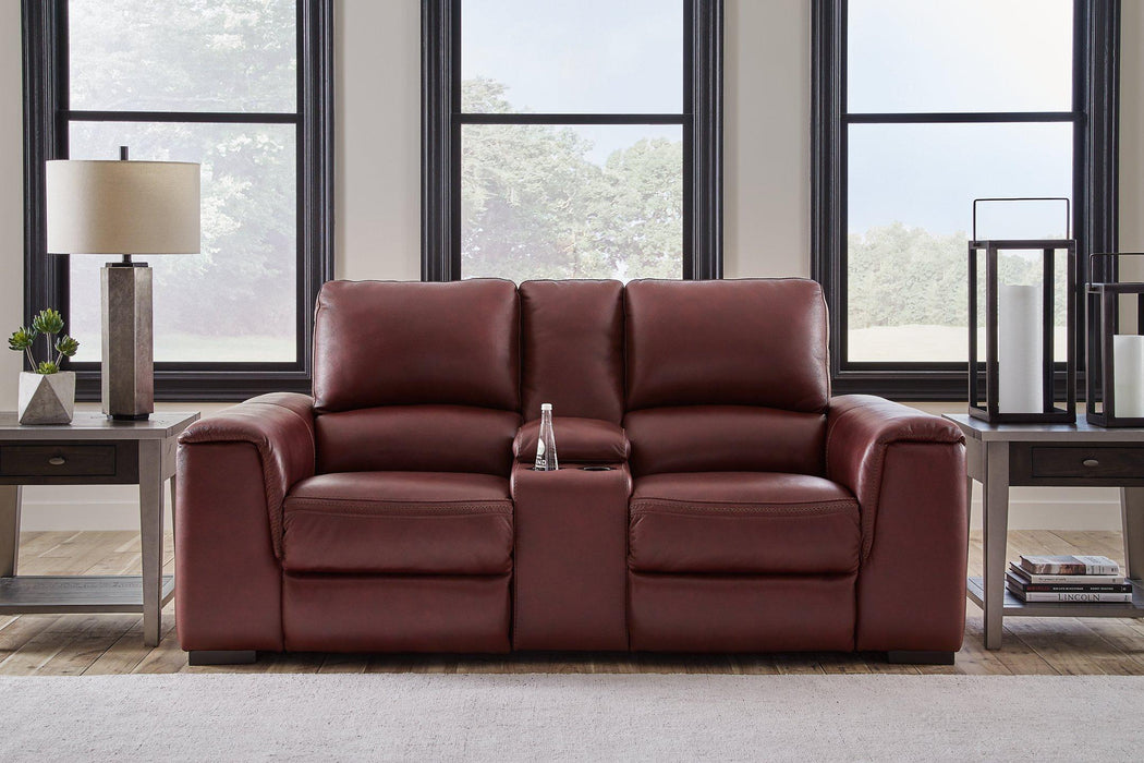 Alessandro Power Reclining Loveseat with Console - Abundant Home Collections