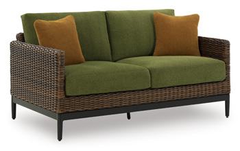 Horizon Hall Outdoor Loveseat with Cushion - Abundant Home Collections