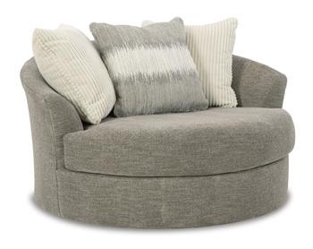 Creswell Oversized Swivel Accent Chair - Abundant Home Collections