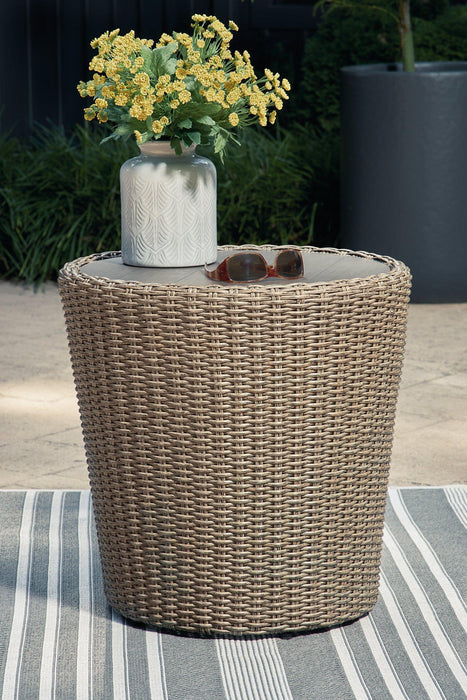 Danson Outdoor End Table - Abundant Home Collections