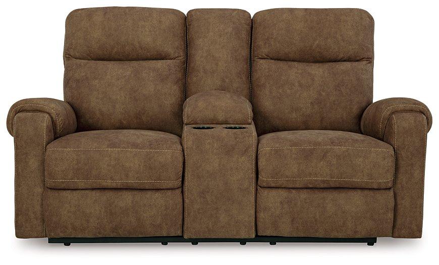 Edenwold Reclining Loveseat with Console - Abundant Home Collections