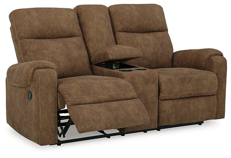 Edenwold Reclining Loveseat with Console - Abundant Home Collections