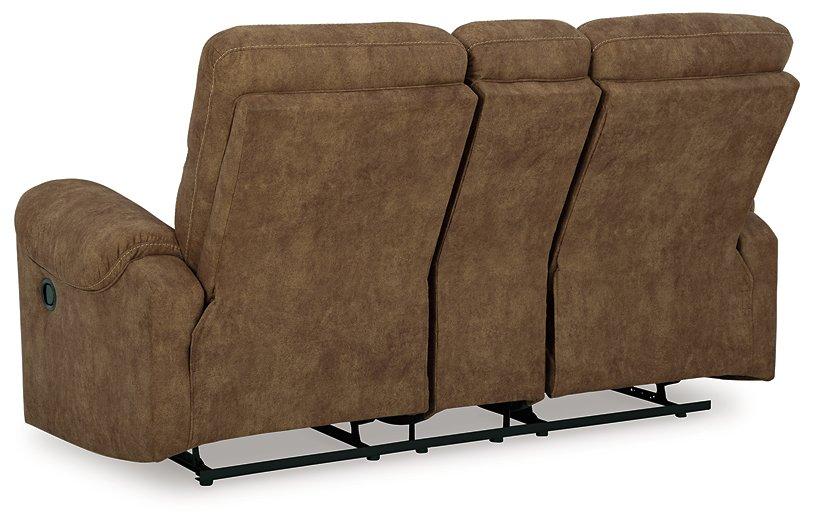 Edenwold Reclining Loveseat with Console - Abundant Home Collections