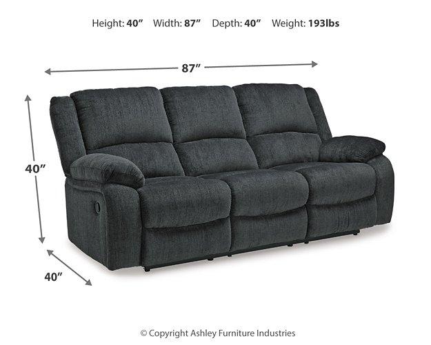 Draycoll Reclining Sofa - Abundant Home Collections