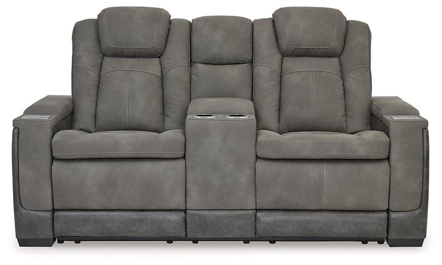 Next-Gen DuraPella Power Reclining Loveseat with Console - Abundant Home Collections