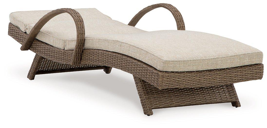 Beachcroft Outdoor Chaise Lounge with Cushion - Abundant Home Collections