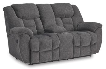 Foreside Reclining Loveseat with Console - Abundant Home Collections