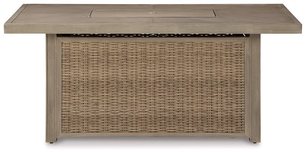 Beachcroft Outdoor Fire Pit Table - Abundant Home Collections
