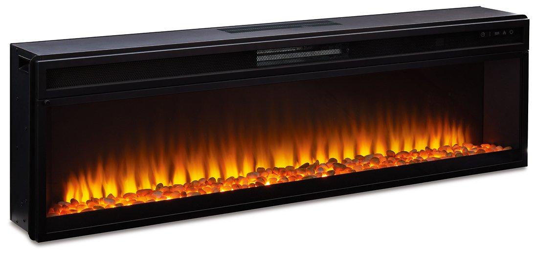 Camdill 80" TV Stand with Electric Fireplace - Abundant Home Collections