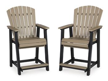 Fairen Trail Outdoor Counter Height Bar Stool (Set of 2) - Abundant Home Collections
