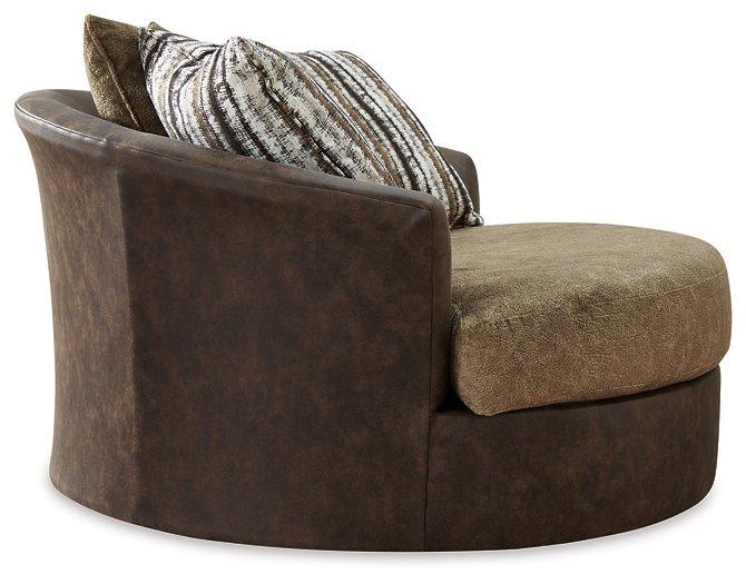 Alesbury Oversized Swivel Accent Chair - Abundant Home Collections