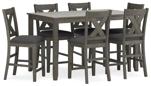 Caitbrook Counter Height Dining Table and Bar Stools (Set of 7) - Abundant Home Collections