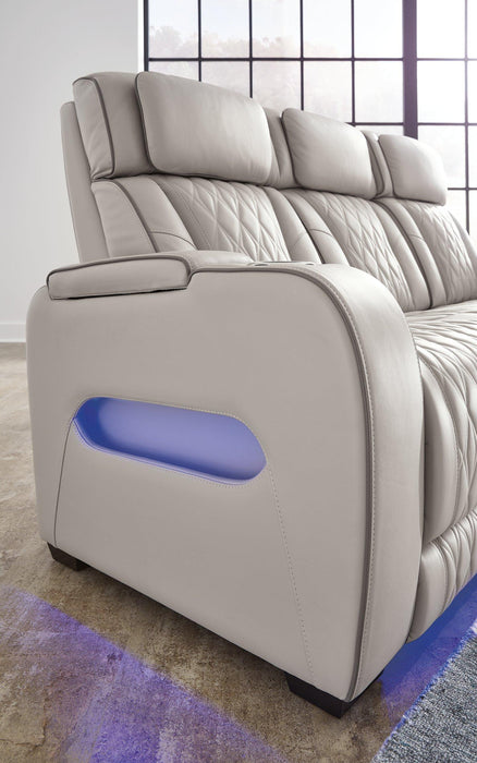 Boyington Power Reclining Loveseat with Console - Abundant Home Collections
