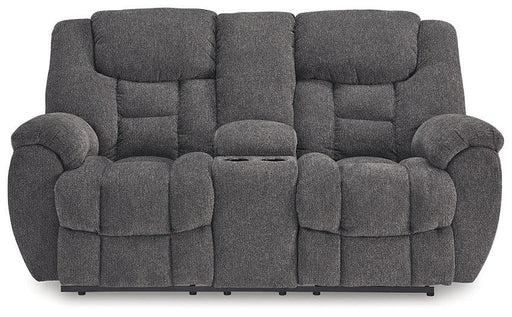 Foreside Reclining Loveseat with Console - Abundant Home Collections