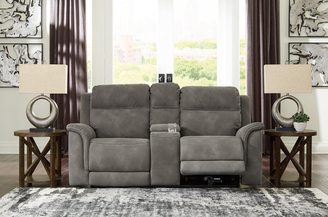 Next-Gen DuraPella Power Reclining Loveseat with Console - Abundant Home Collections