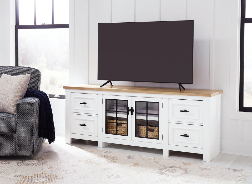 Ashbryn 74" TV Stand - Abundant Home Collections