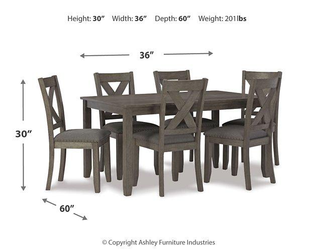 Caitbrook Dining Table and Chairs (Set of 7) - Abundant Home Collections