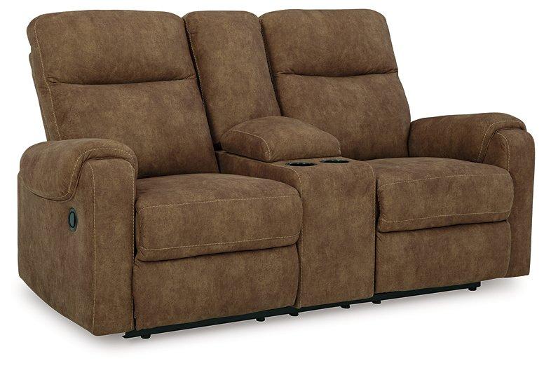 Edenwold Reclining Loveseat with Console - Abundant Home Collections