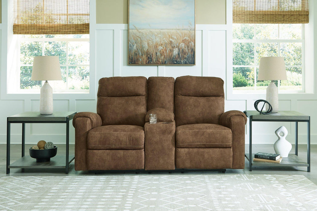 Edenwold Reclining Loveseat with Console - Abundant Home Collections