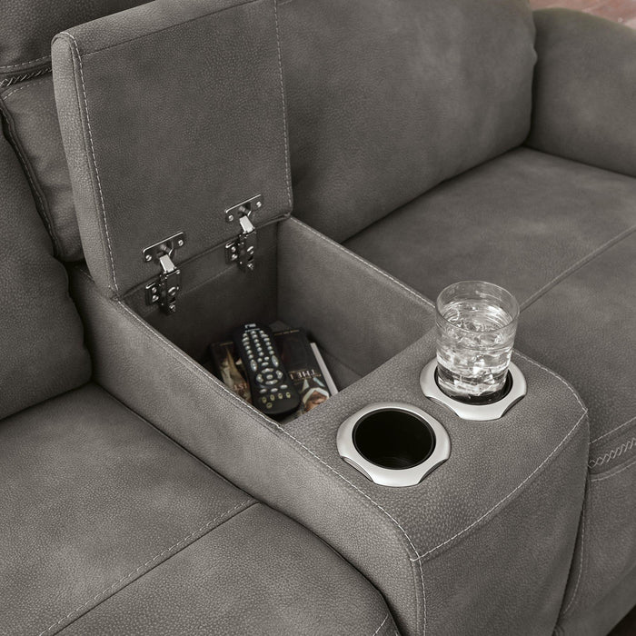 Next-Gen DuraPella Power Reclining Loveseat with Console - Abundant Home Collections