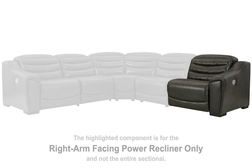 Center Line Power Reclining Sectional Loveseat - Abundant Home Collections