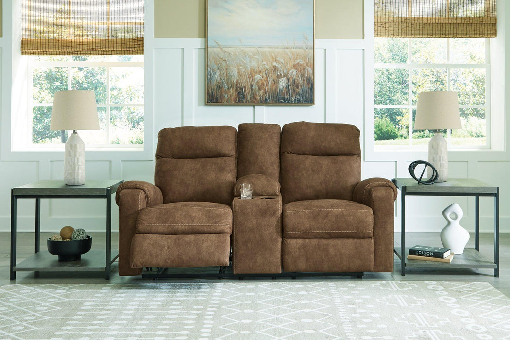 Edenwold Reclining Loveseat with Console - Abundant Home Collections