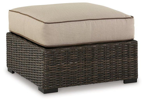 Coastline Bay Outdoor Ottoman with Cushion - Abundant Home Collections