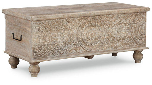 Fossil Ridge Storage Bench - Abundant Home Collections