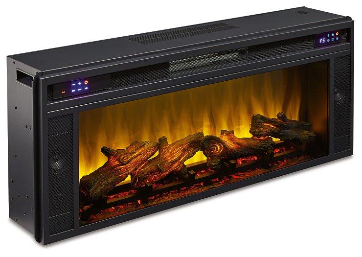 Kallari 84" TV Stand with Electric Fireplace - Abundant Home Collections
