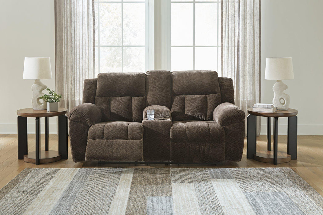 Frohn Reclining Loveseat with Console - Abundant Home Collections