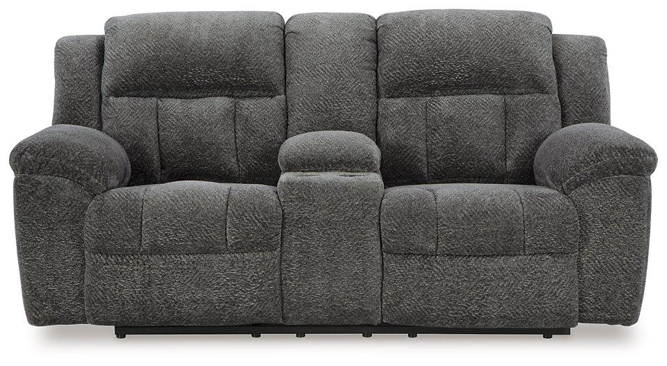 Frohn Reclining Loveseat with Console - Abundant Home Collections